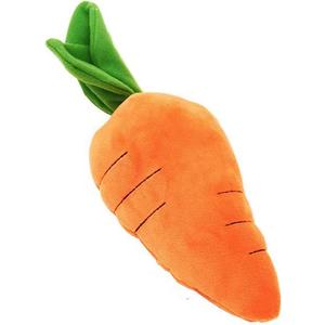 Crinkle Dog Toy for Small, Medium, and Large Breeds, Cute Carrot with Soft Squeaker, Carrot Shape Pet Plush Toy with Sound, Bite-Resistant Soft Comfortable Dog Toys