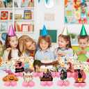 9pcs Halloween Honeycomb Table Centerpiece Decoration Halloween Party Decoration Pink Ghost Witch Honeycomb Ornaments Gathering Table Decoration for Girls