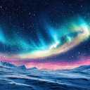 7x5ft Winter Snow Mountain Aurora Photography Background Winter Xmas Party Decor Banner X-447
