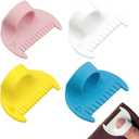 4 x Edge Sewing Lockranding Tool, 4 Pcs 4mm Sewing Gauge Ruler Set, Sewing Templates Rulers Needle Gauge Quilting Ruler Measuring Tool Seam Gauge for Sewing Straight (4mm)