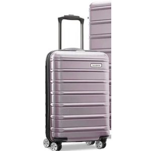 Samsonite Omni 2 International Carry-On Luggage with 360° Spinner Wheels - Scratch Resistant Hardshell - TSA, Airline-Approved - Expandable Polycarbonate Shell for Lightweight Travel - Icy Lilac