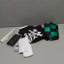 Kids Tanjiro Kamado Nezuko Giyuu Japanese Anime Kimono Outfit Halloween Costume (Small)