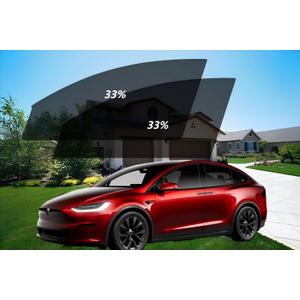 Detachable car Side Window tinting, UV Protection, Sun Protection, Privacy, Snow Blindness, Light Transmission 33% (2019-2025 Model Y Front)