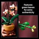 LEGO Botanicals Mini Orchid Building Set - Artificial, Fake Orchid for Home Decor, Adults Ages 18+ - Gift for Mothers Day - Indoor Plant Decorations for Table, Desk, Office - 10343