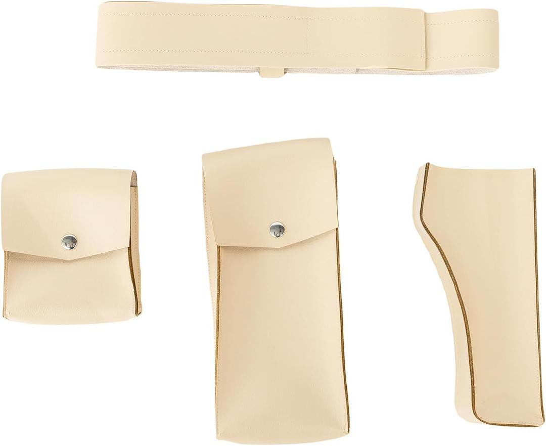SWEET MAX Hero Belt with Pockets Holster Queen Warrior Cosplay Accessories Halloween Props Party Favors Men Women White