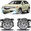 3.5 Inch Fog Light Bulb For Acura RDX 2010-2015 PAIR Front Bumper Fog Light Driving Lamp Left Right Side,6000k Coolwhite,Pack of 2