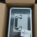 Professional Rolling Makeup Case with Wheels, 5-in-1 Makeup Train Case, Cosmetic Makeup Trolley Cart Travel Cosmetology Case On Wheels with Key for Hairstylists, Nail Tech(Black Crystal)