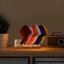 Lampeez Light up Hat Organizer, Acrylic Hat Holder with Solid Wooden Base with USB powered, Hat Stand for Baseball Caps Flat Caps Duck Tongue Cowboy Hats(Customized)