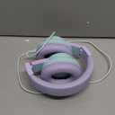 Kids Headphones, Wired Headphones for Kids Over Ear with Microphone, 85/94dB Volume Limiter Headphone for Girls Boys, Foldable Headphone for Learning & Entertainment,Gradient Purple