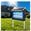 Solar Bug Zapper Outdoor, Mosquito Zapper Waterproof Electric Fly Zapper Rechargeable Mosquito Killer Lamp with 10W Solar Panel, 4500V Cordless Fly Trap for Backyard, Patio, Garden, RV, Camping