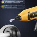 100W Cordless Hot Glue Gun Compatible with DeWalt 20V Battery (Tool Only), Upgraded Digital Temperature Adjustable Cordless Glue Gun with 10 PCS 0.43" Glue Sticks