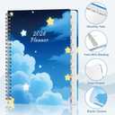 2026 Planner, Weekly and Monthly Calendar Academic Planner, Jan 2026 - Dec 2026, Planning Agenda Book for Desk Accessories and School Supplies - A5 (6.3'' x 8.5'') (Star)