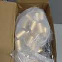 Domensi 30 Pcs 10/15/30/50 ml Glass Perfume Bottles Mini Glass Empty Spray Atomizer Bottles Bulk Refillable Perfume Dispenser Container with Pump Tool for Travel Skin Care (30 ml,Gold)