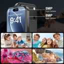 Mini Phone 4G Unlocked 3+32GB Mini Smartphone with 3.7'' HD Touch Screen 2000mAh Battery Compact Backup World's Smallest Phone for Kids & Students GPS Dual SIM Face ID Black | 4G Unlocked 3+32GB
