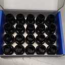 20 Pcs Black Extra Small Chair Leg Floor Protectors for Hardwood Floors, Upgraded Rubber Chair Leg Caps with Felt, Furniture Leg Feet Covers Protect Floor from Scratches Reduce Noise (Fit 0.55"-0.75")