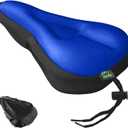Zacro Bike Seat Cushion - Gel Padded Bike Seat Cover for Men Women Comfort, Extra Soft Exercise Bicycle Seat Compatible with Peloton, Outdoor & Indoor Bike Saddles