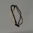 MOFREE Bracelet Compatible with Fitbit Versa 3/Versa 4 Bands/Fitbit Sense/Sense 2 Bands for Women (Black)