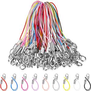 Flutesan Lobster Clasp Cords Clasp Cord Strap Charm Lariat Lanyard Mini Lariat Strap for Cellphone/USB Drive/Keychain/DIY Jewelry or Other Handmade Jewelry Making
