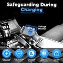 Retractable Car Charger, 4 in 1 Retractable Car Charger 66W with Cord 2.6ft, Retractable Cables and USB Ports Car Adapter Compatible with iPhone15/14 Pro (Dual Lightening)