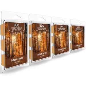 Pack of 2, UCC Plant Based Natural Wax Melts, Strong Fragrance, Long Lasting Premium Soy Scented Melts Cubes, Wax Melts Tarts, Colored Wax Melt - 4 Pack