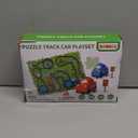 64 Pieces Puzzle Race Track Car Set Toys for 3 4 5 6 Year Old Boys - Puzzle Tracks Car Toys for Kids Ages 3-5 with 3 Sliding Toy Cars, City-Themed, Birthday Gifts for Toddlers 1-3 2-4 4-6