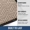 BEHERO Front Door Mat Indoor Outdoor Entrance, 29.5" x 17" Welcome Mat for Entryway, Heavy Duty Absorbent Door Mat, Non Slip Door Mats Outside, Entry Doormat, Beige