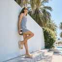 Erocalli Women's Espadrilles Platform Sandals Wedges Slides Sandals Open Toe Fashion Summer Outdoor Beach Sandals, Size 10