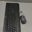 Logitech MK540 Full Size Advanced Wireless Keyboard and Mouse Combo | Full size quiet keyboard with number pad & integrated palm rest, full size ambidextrous mouse, includes USB-A Nano Receiver