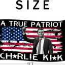 Char-lie Kirk Flag 3x5 Feet Outside Freedom Flag with 2 Brass Grommets, for Bedroom Living Room Garden Decor