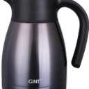 GiNT 1L / 34Oz Thermal Coffee Carafe, Insulated Stainless Steel Coffee Carafes for Keeping Hot/Double Walled Vacuum Thermal Carafe (Purple)