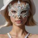 Bling Rhinestone Masquerade Mask For Women Ball Costume Crystal Face Mask Carnival Jewelry