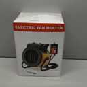 Greenhouse Heater with Thermostat, Outdoor Heaters for Patio, 3 Modes for PTC Ceramic Fast Heating, Overheat Protection, IPX4 Waterproof for Greenhouse, Grow Tents, Patio, Yellow-Black