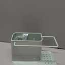 Joseph Joseph Kitchen Sink Caddy Organizer, Sponge Holder, Brush Holder, Dish Cloth Hanger - Light Stone/Sage (Regular)