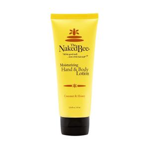 The Naked Bee Nourishing Body Lotion for All Skin Types (2.25 oz) Moisture Replenishing Lotion for Dry Skin with Coconut & Honey
