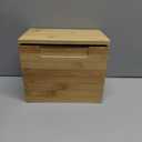 Face Towels Holder with 60 XL Towels, Disposable Towelettes Bamboo Box Cotton Balls Holders, Facial Towels Container with Drawer, Towels XL Organizer for Bathroom, Makeup Remover Dry Wipes Washcloths