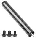 MoyanSuper Pool Cue Extension with 3 Bumpers Carbon Fiber Billiard Cue Extender Pool Cue Accessories, 8 inches extension