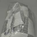 EMME Checkered Throw Blanket Cotton for Couch Soft Muslin Blankets 50"x60" Lightweight Breathable Cooling Soft All Season Gauze, Light Grey