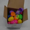 JOYIN 24 Pcs Prefilled Eggs with Fruit Mochi, Diverse Fruit Themed Mochi Filler for Easter Egg Hunt, Kids Basket Stuffer, Party Favor Decor Supply, Classroom Prize