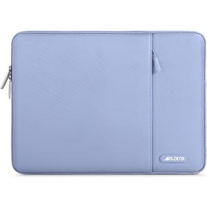 MOSISO Laptop Case 15 inch, 15 inch Laptop Sleeve Compatible with MacBook Air 15 M4 A3241 M3 A3114 M2 A2941 2025 2024 2023,Dell XPS 15,Polyester Vertical Computer Sleeve Bag with Pocket, Pastel Blue