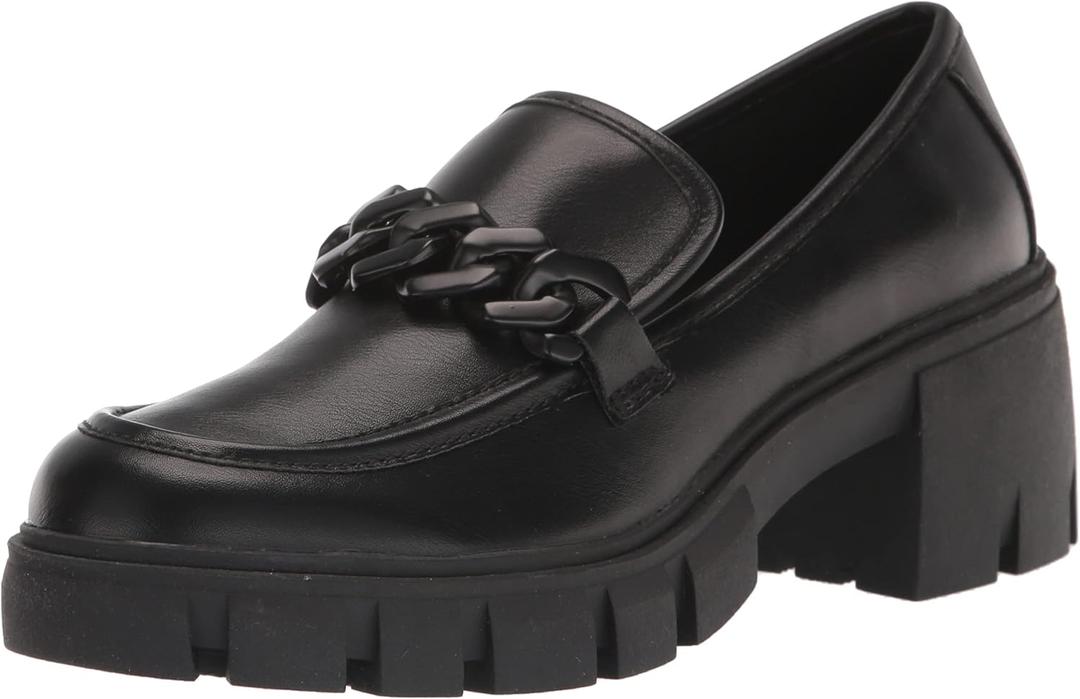 Madden Girl Womens Hoxtonn (8.5, Black Paris)