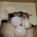 Spantik Himalayan Fire Bowl Salt Lamp with 6 Massage Balls Premium Quality Authentic from Pakistan