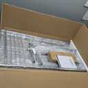 Heavy Duty Clothes Rack Load 960LBS, Three Rods Rolling Clothing Racks for Hanging Clothes, Rolling Garment Rack With Sturdy Wheels Shelves Hooks, Portable & Adjustable Commercial Garment Rack, Silver