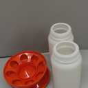 2 Packs Chick Feeder and Waterer Kit 1L Chick Feeder and 1L Chick Waterer Chicken Feeder and Hanging Chicken Waterer for Poultry Farm Chick Water Food Feeder