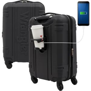 Wrangler 20" Astral Hardside Carry-On Luggage, Black
