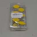 Yellow Leaves Shower Curtain Hooks S/12 Decorative Rust Proof Resin Leaf Shower Curtain Rings Pack of 12