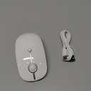 Type C Wireless MouseVssoplor USB C Mouse Dual Mode 2.4G Cordless Mice with Nano USB and Type C Receiver Compatible with PC, Laptop, MacBook and All Type C Devices-White Silver