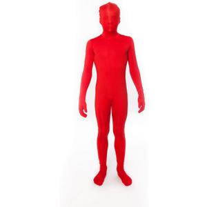 Morphsuits Kids Bodysuit Full Body Suit Halloween Costume, Skin Suit For Boys (Large, Red)