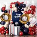 Navy Blue Arch Backdrop Cover Set of 2 Spandex Fitted Arch Covers,Chiara Baby Bridal Shower Party Birthday Banquet (Navy Blue, 7.2ft+6ft)