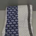 Homzard Quilt Bedding  Twin Size - 100% Cotton Comforter ,Gray Blue Quilts Bedspread for The Bed, Farmhouse Lightweight Bedding All Season