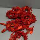 Zeyune 10 Pcs Small Christmas Wreaths for Kitchen Cabinets with Bow Ribbon Mini Cabinet Door Wreath Set Hanging Christmas Decor for Kitchen Window Outdoor Indoor, 14.96 x 7.87''(Red Berry)